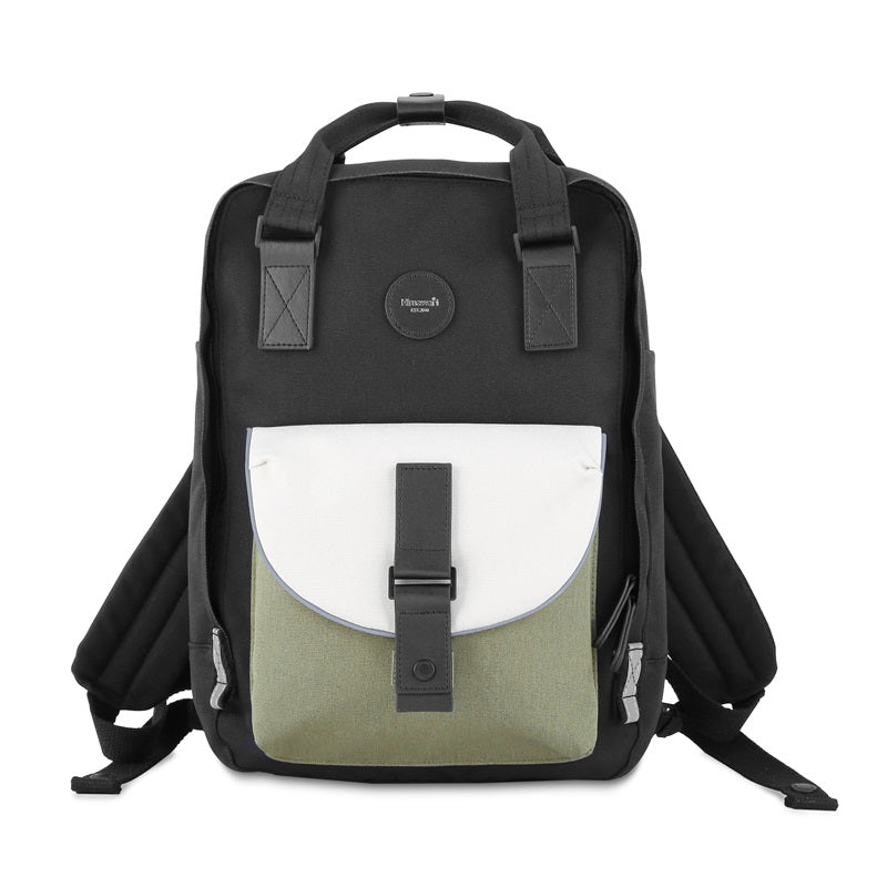 Dianella 14" Laptop Backpack I Black & Olive Green