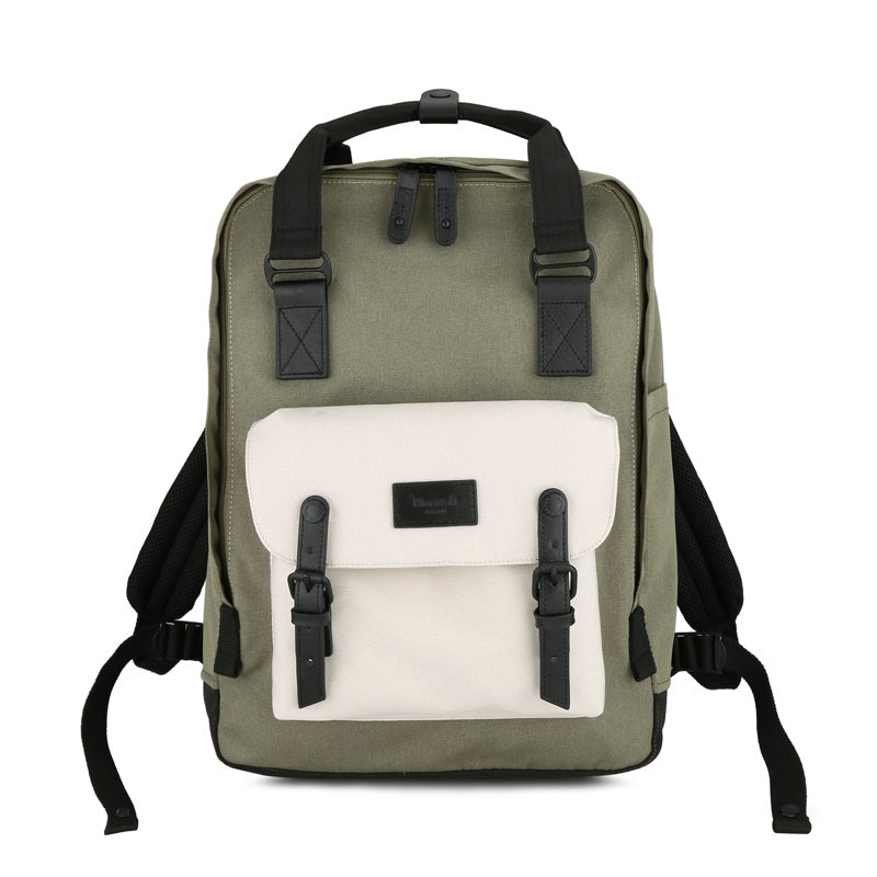 Buttercup 17" Laptop Backpack I Army Green & Cream