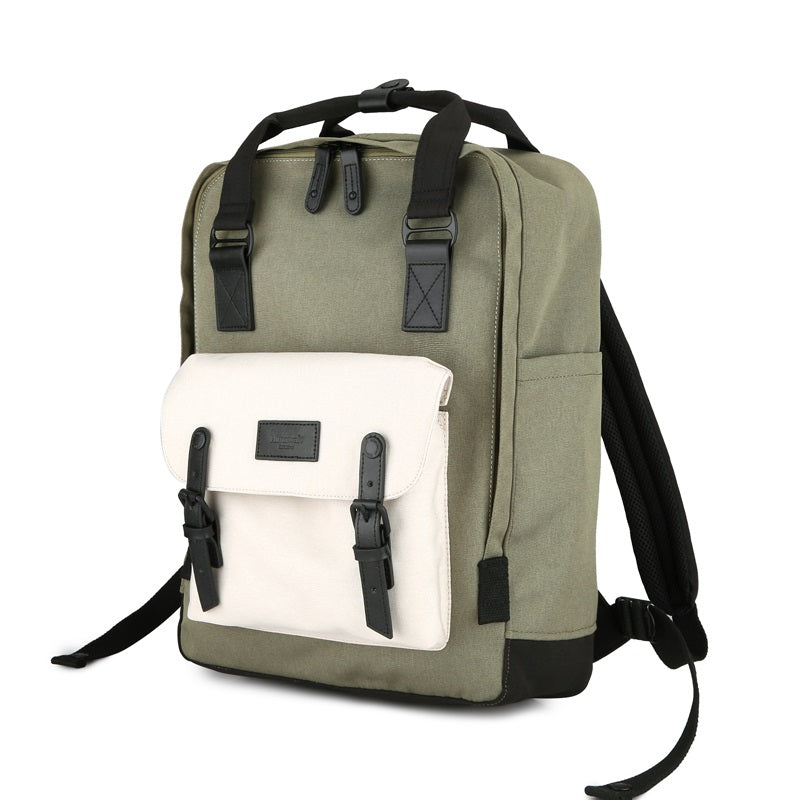 Buttercup 17" Laptop Backpack I Army Green & Cream