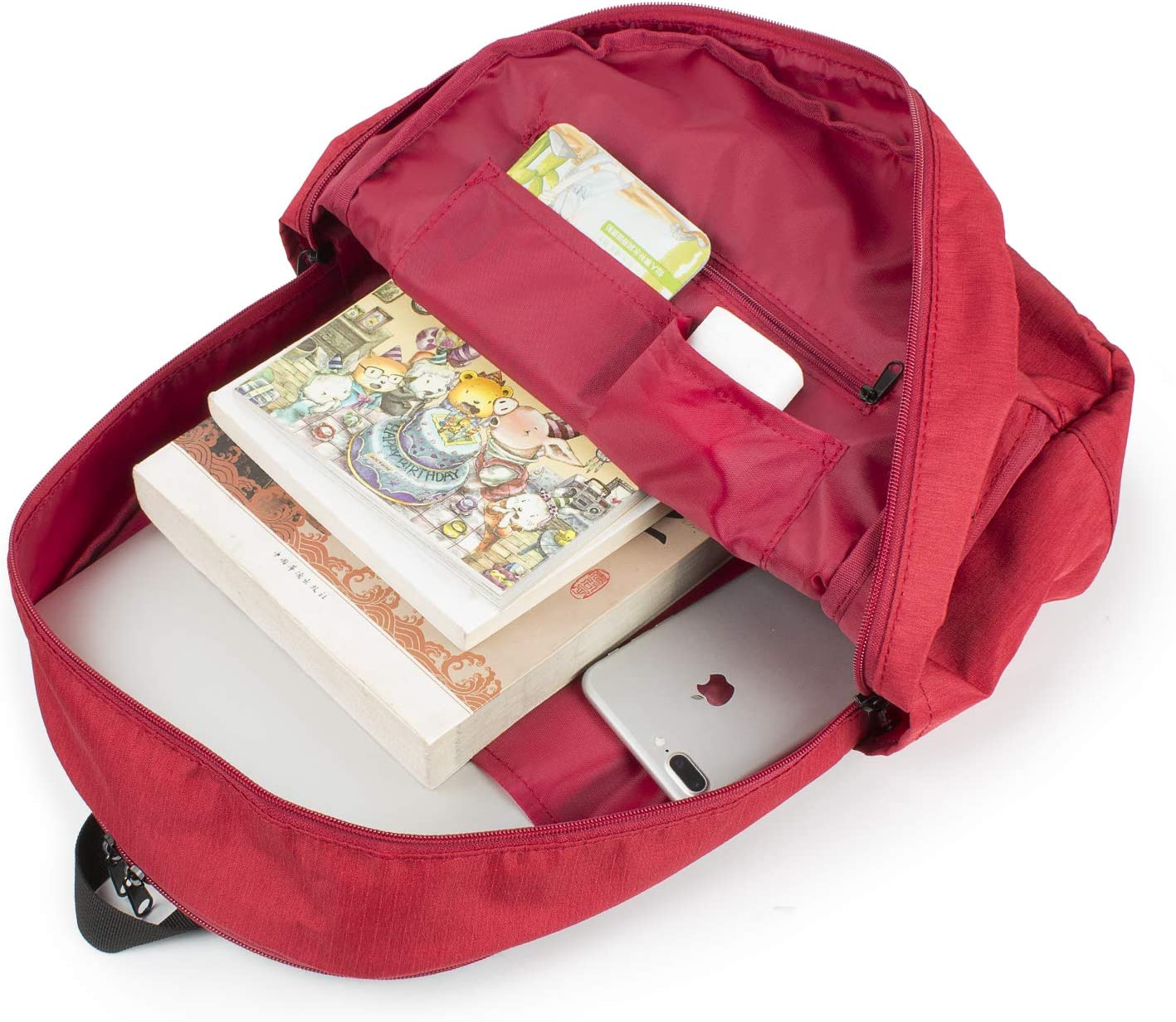 Zylicon 17" Canvas Backpack I Red