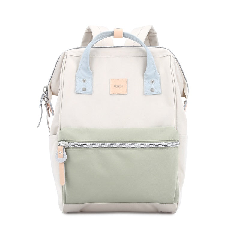 Sorrel 15" Laptop Backpack I Beige & Green