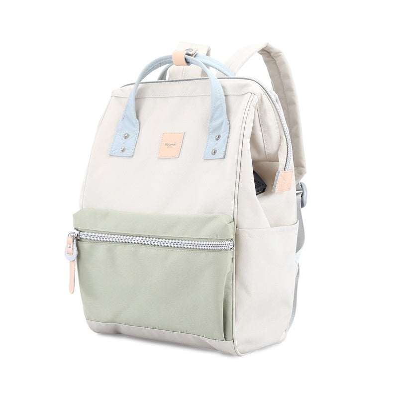 Sorrel 15" Laptop Backpack I Beige & Green
