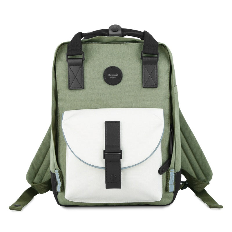 Dianella 14" Laptop Backpack I Olive Green & Cream