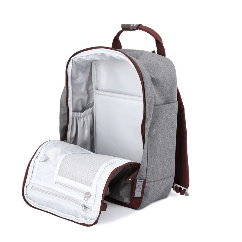 Dianella 14" Laptop Backpack I Cream & Olive Green