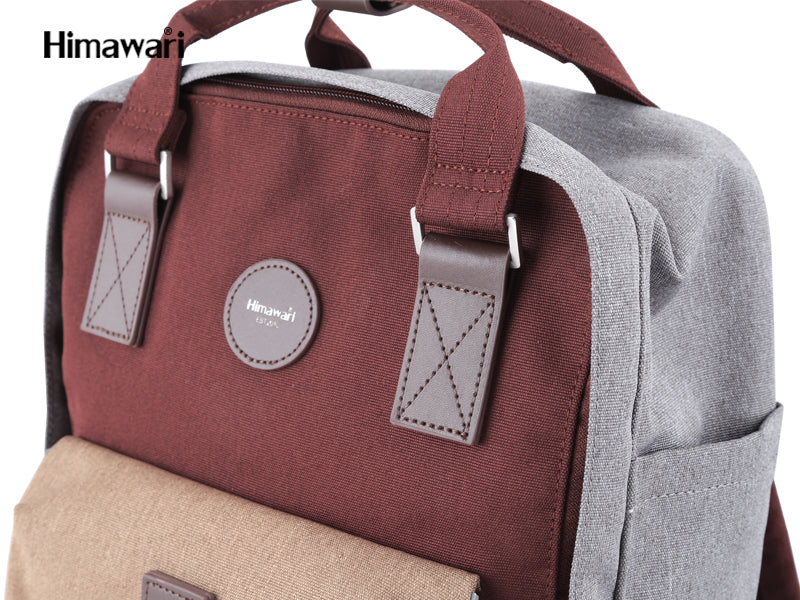 Dianella 14" Laptop Backpack I Wine Red & Grey
