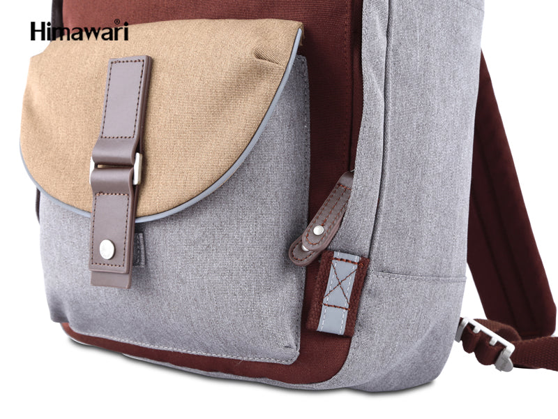Dianella 14" Laptop Backpack I Wine Red & Grey