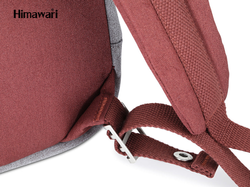 Dianella 14" Laptop Backpack I Wine Red & Grey