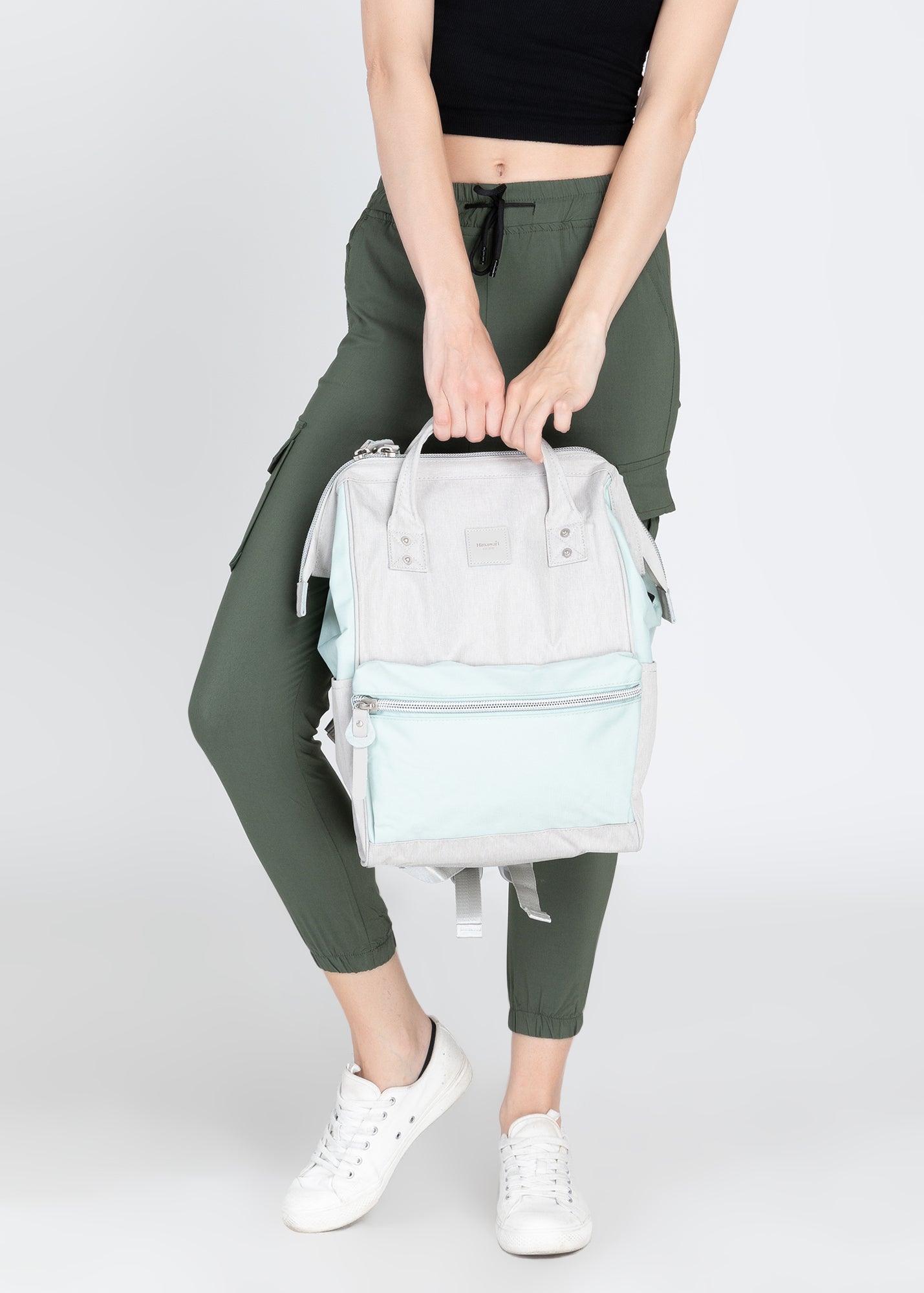 Sorrel 13" Laptop Backpack I Grey & Green