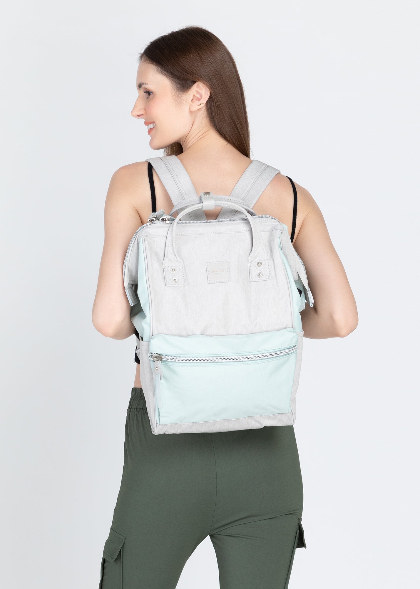 Sorrel 13" Laptop Backpack I Grey & Green