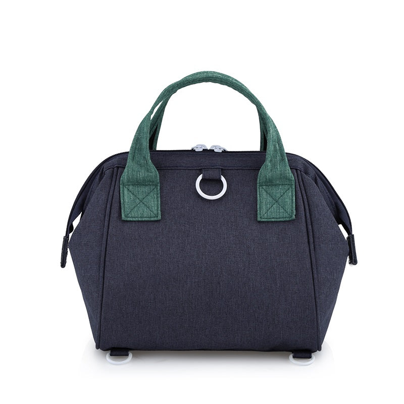 Petunia 3-Way Sling Bag I Navy Blue & Green