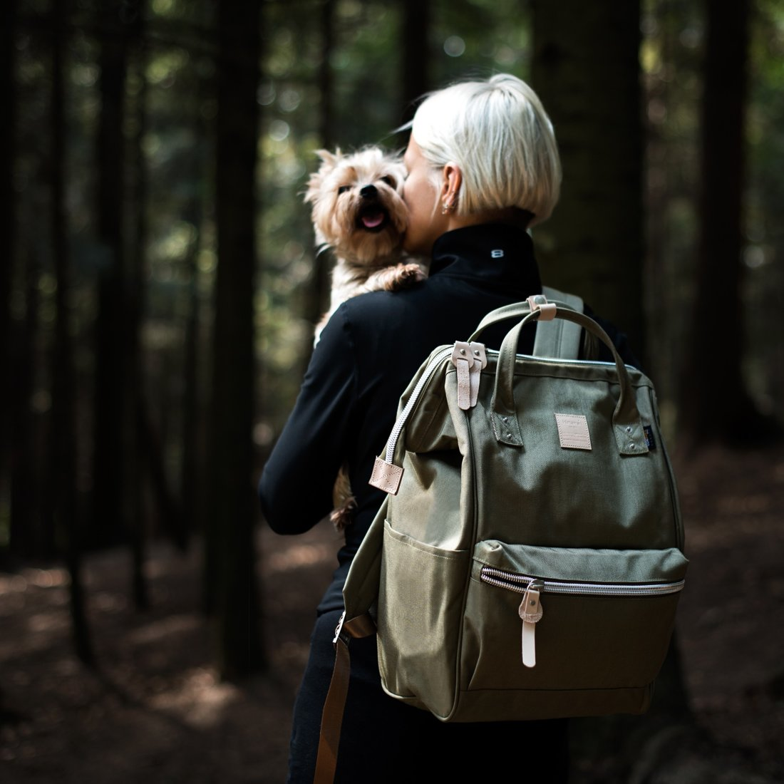 Saffron 17" Laptop backpack I  Army green