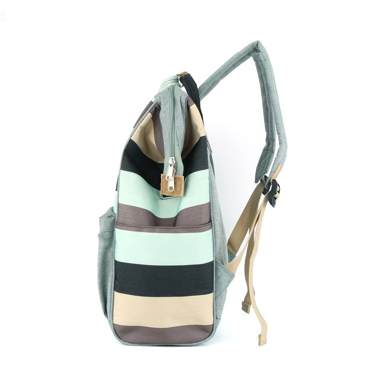 
                  
                    Holly Stripes 15" Backpack I Light Blue & Beige
                  
                