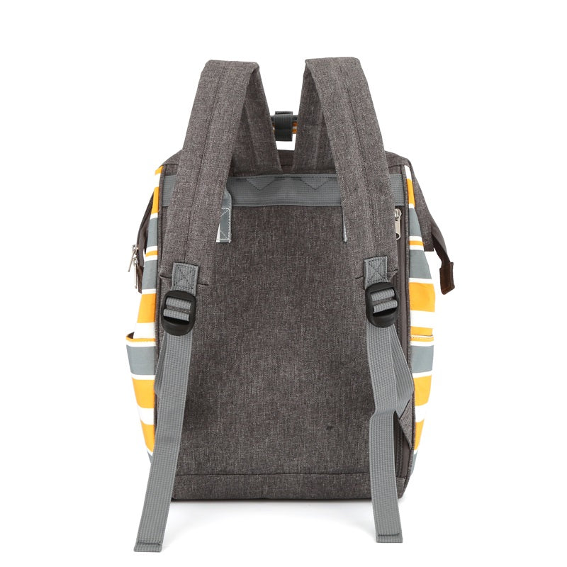 
                  
                    Holly Stripes 15" Backpack I Yellow & Grey
                  
                